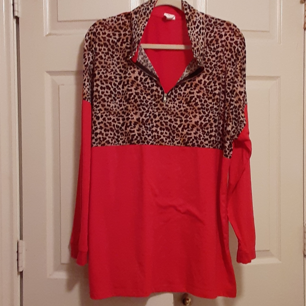 Sonshine and Rodeos red with leopard top